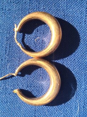 Bronzo Italia 1 Inch Hoop Earrings